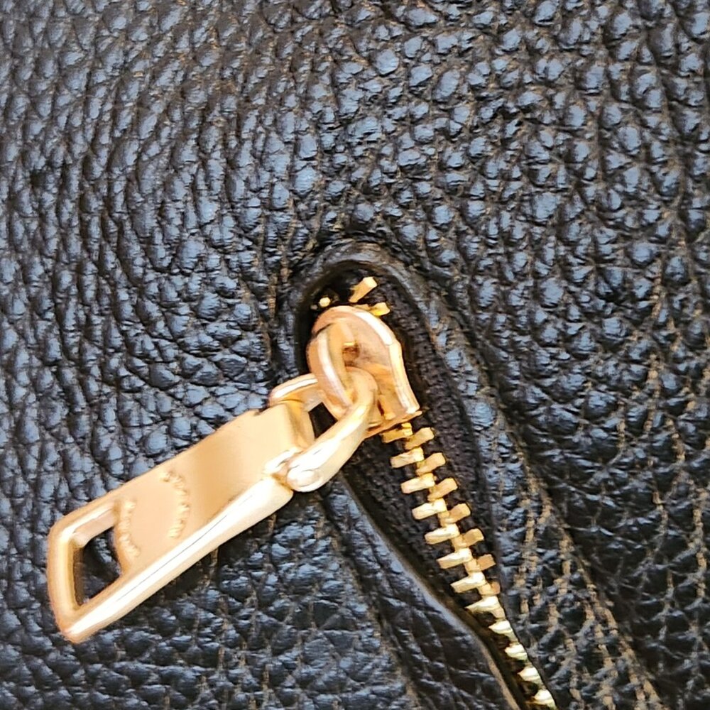 Euc Coach Black Leather Shoulder Bag - Picture 5 of 12